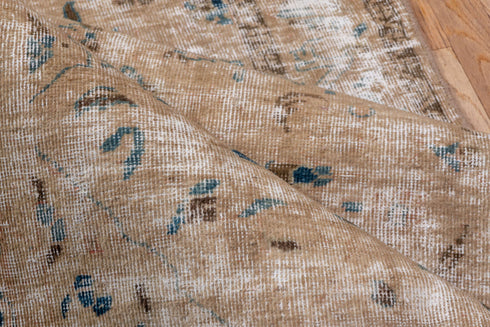Vintage Tabriz Runner Rug (3' x 13')